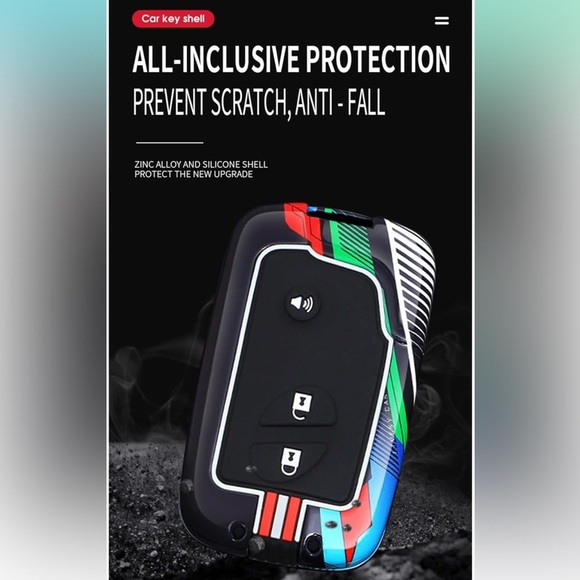 Kunio | NIB sporty Lexus Zinc Alloy Frame Luminous Effect Key Cover w/keychain - Picture 13 of 16